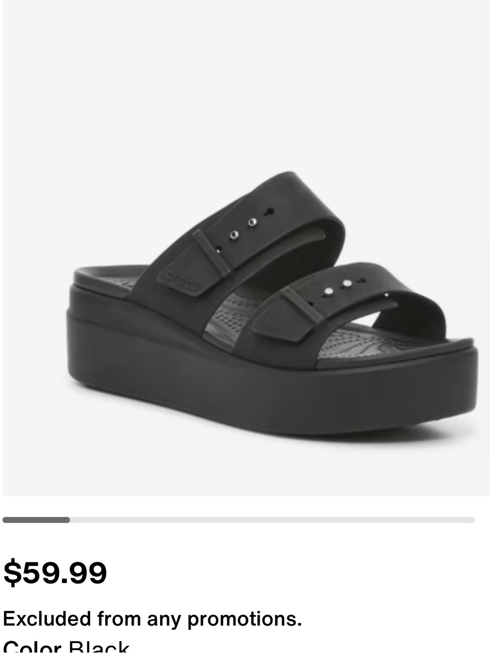 Crocs Brooklyn low wedge sandal